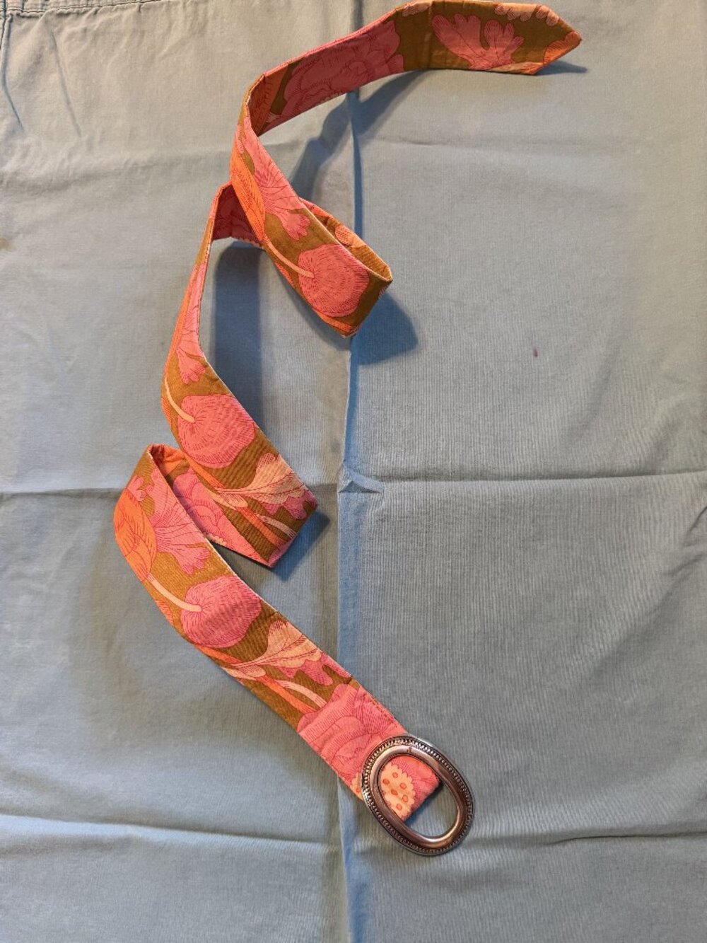 Double sided Fabric Belt Boho Floral Size M Eliza B